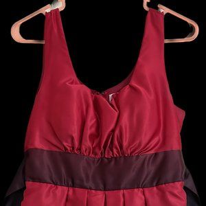 Candie's Red Satin Dress, early 2000s, so luscious!